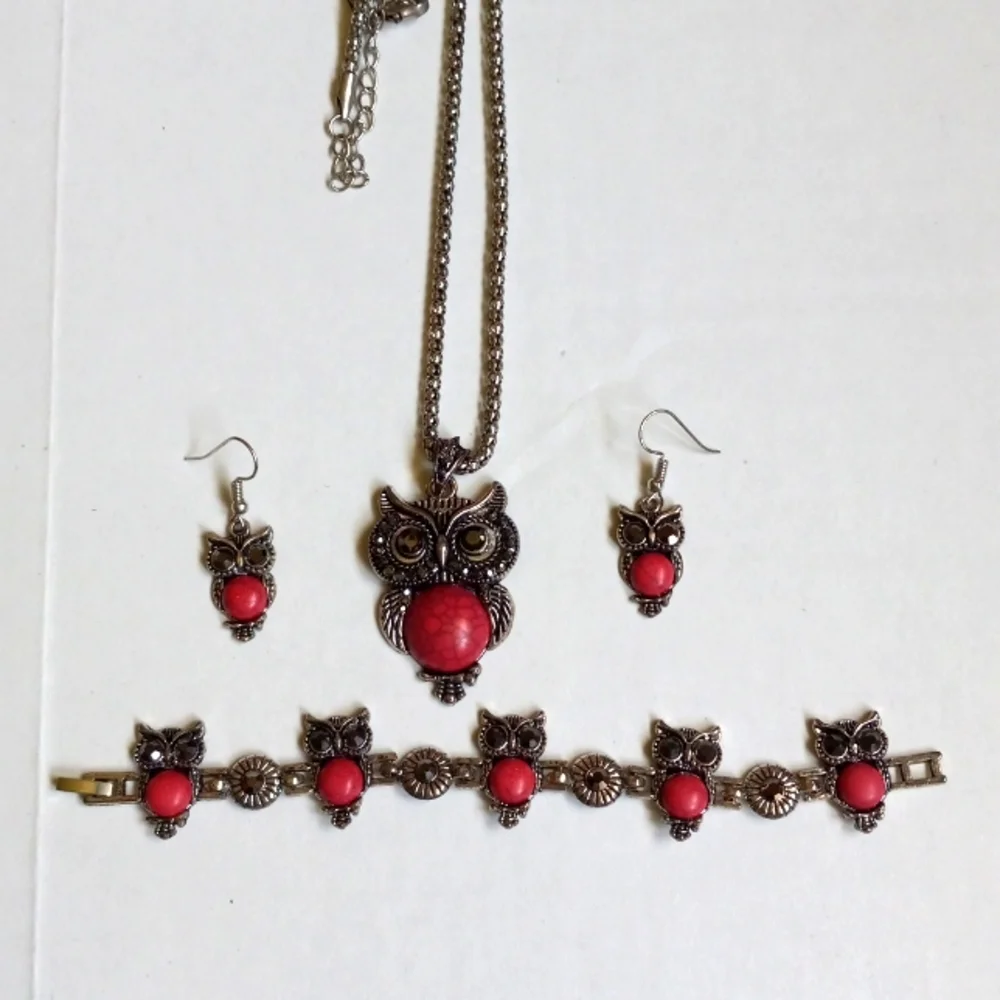 OWL  RED 3PIECE SET